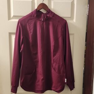 Ava Therese Burgundy Scrub Jackey 2023 Size Large